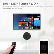 Essentialshouses WiFi IR Remote Control Smart Wireless Infrared Multifunction IR RF Remote Control Intelligent Voice Control WiFi Series