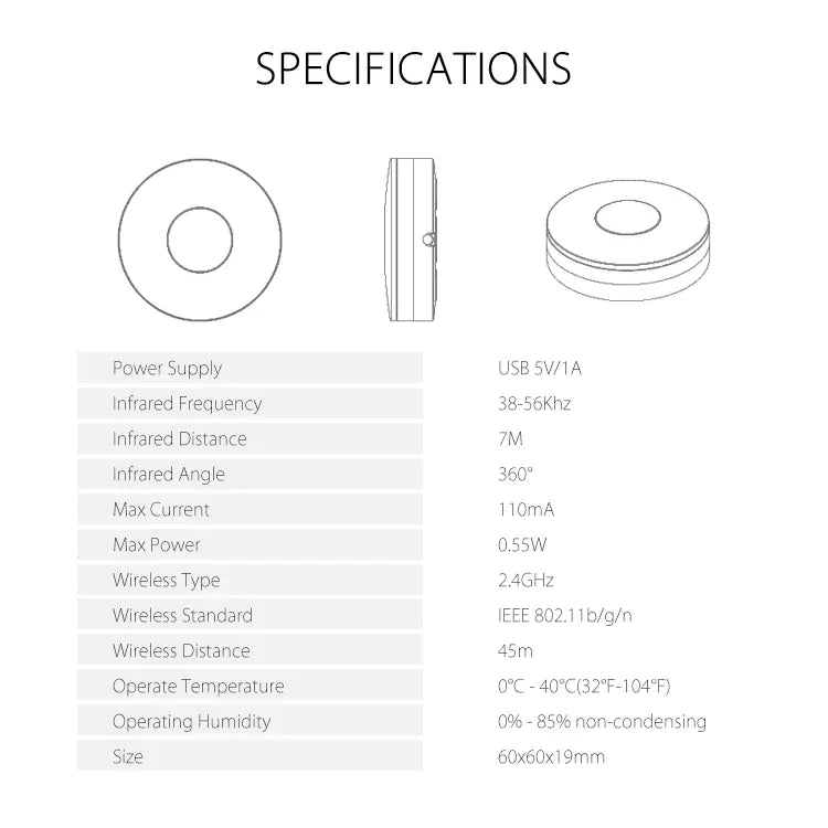 Essentialshouses WiFi IR Remote Control Smart Wireless Infrared Multifunction IR RF Remote Control Intelligent Voice Control WiFi Series
