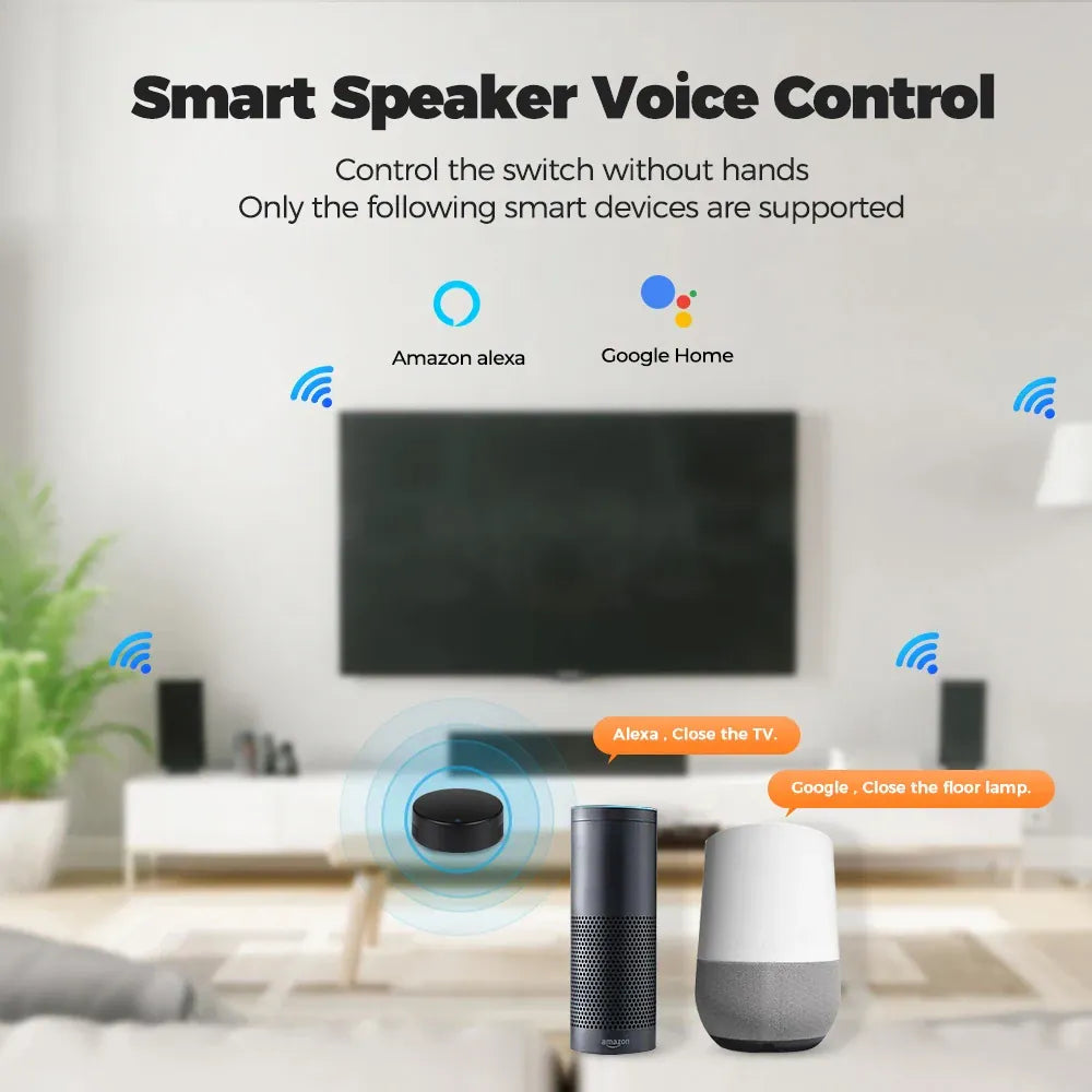 Essentialshouses WIFI Remote Control with Tuya APP Intelligent WIFI Universal Remote Control Support APP Controlling TV /Air Conditioner/Fan