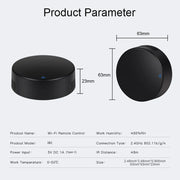 Essentialshouses WIFI Remote Control with Tuya APP Intelligent WIFI Universal Remote Control Support APP Controlling TV /Air Conditioner/Fan