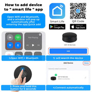 Essentialshouses WIFI Remote Control with Tuya APP Intelligent WIFI Universal Remote Control Support APP Controlling TV /Air Conditioner/Fan