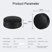 Essentialshouses WIFI Remote Control with Tuya APP Intelligent WIFI Universal Remote Control Support APP Controlling TV /Air Conditioner/Fan