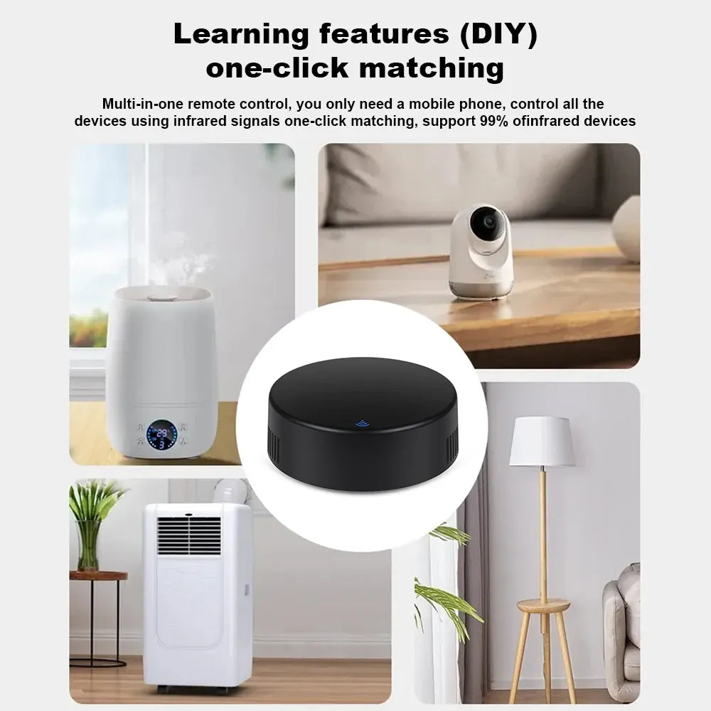 Essentialshouses WIFI Remote Control with Tuya APP Intelligent WIFI Universal Remote Control Support APP Controlling TV /Air Conditioner/Fan