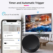 Essentialshouses WIFI Remote Control with Tuya APP Intelligent WIFI Universal Remote Control Support APP Controlling TV /Air Conditioner/Fan