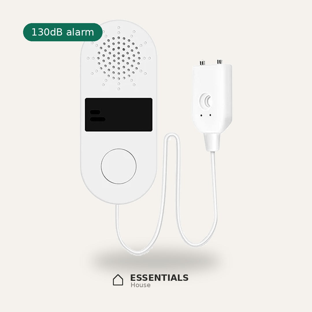 Essentials House WiFi water leak sensor with 130dB alarm and detection probe