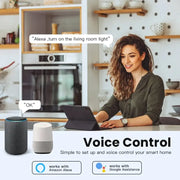 Essentialshouses Works with Tuya Zigbee Smart Wireless Scene Button Switch Remoter Multi-scene Linkage Support Alexa Goolge Home Voice Assitant