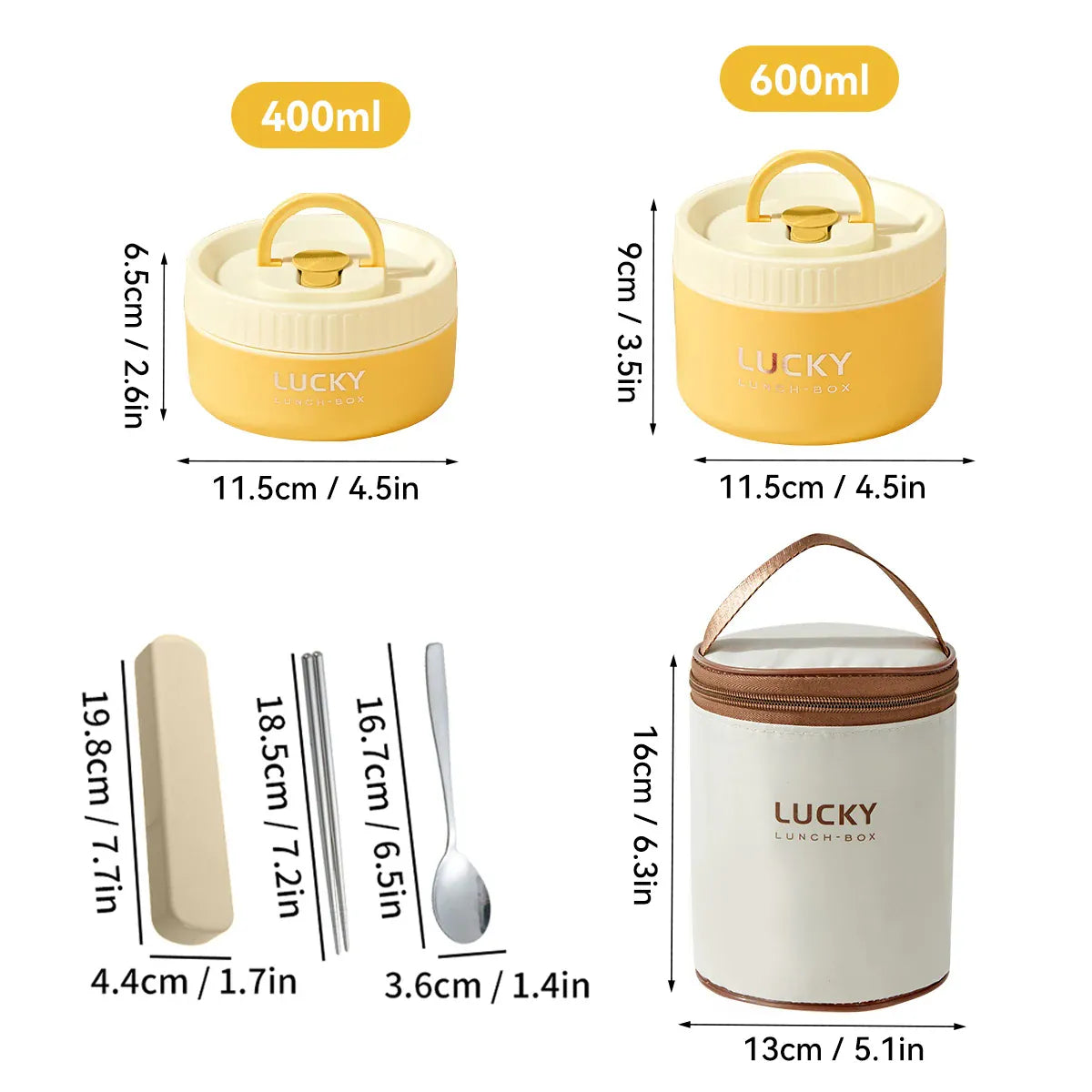 Essentialshouses Yellow 1000ML 304 Stainless Steel Insulated Bento Box Microwave Heatable Round Sealed Thermal Lunch Box For Kids Students Food Container