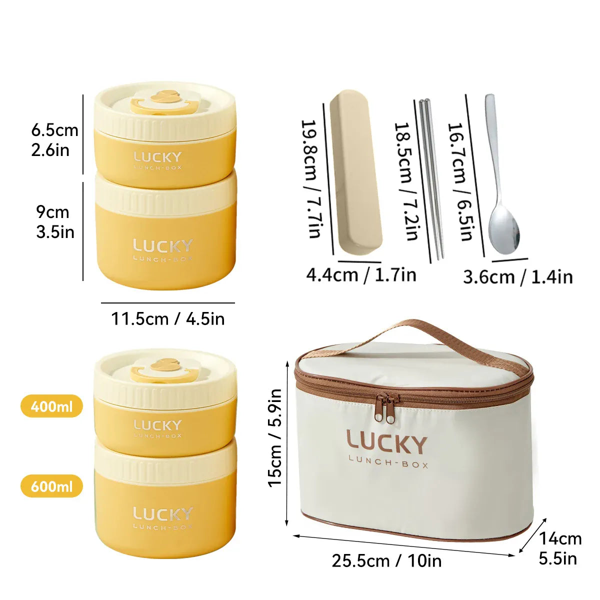Essentialshouses Yellow 2000ML 304 Stainless Steel Insulated Bento Box Microwave Heatable Round Sealed Thermal Lunch Box For Kids Students Food Container