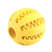 Essentialshouses Yellow / 7cm Dog Tooth Cleaning Food Ball Toy