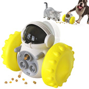 Essentialshouses Yellow Dog Tumbler Food Interactive Toy