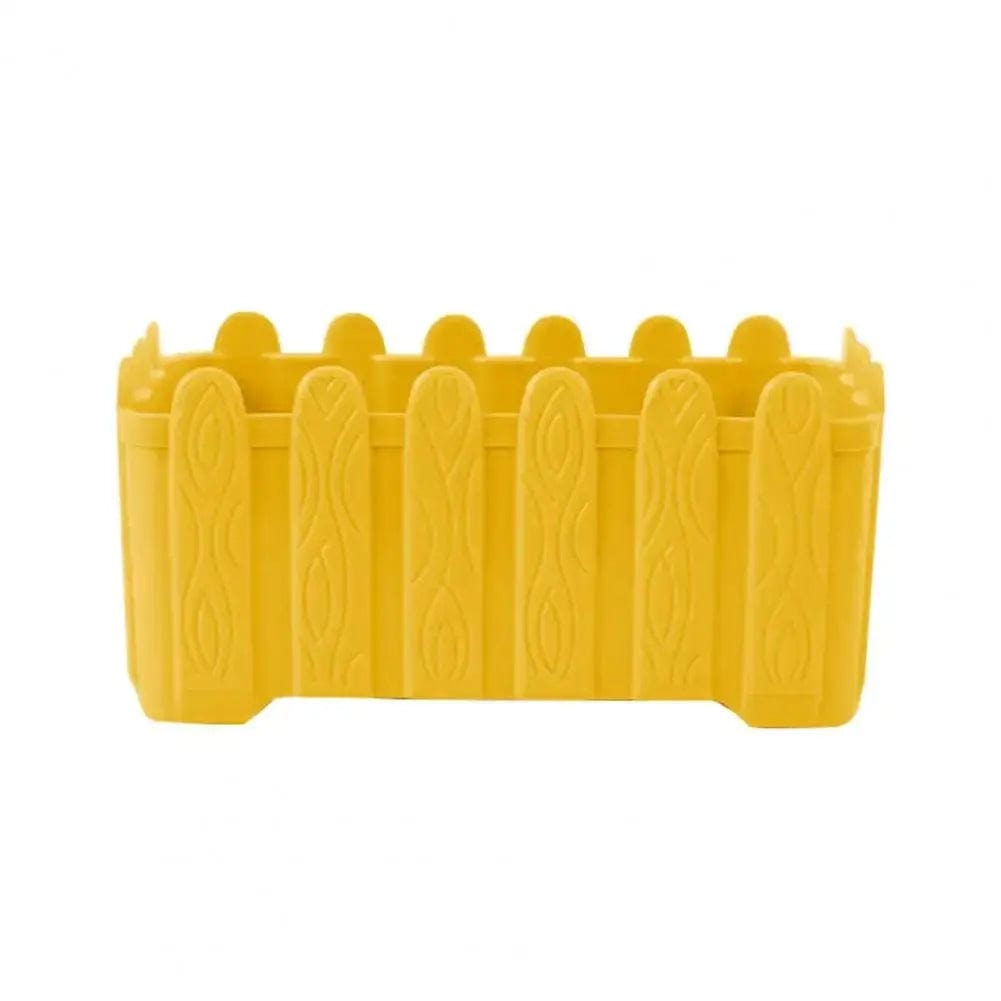 Essentialshouses Yellow / L Flower Pots Rectangular Planter Pot
