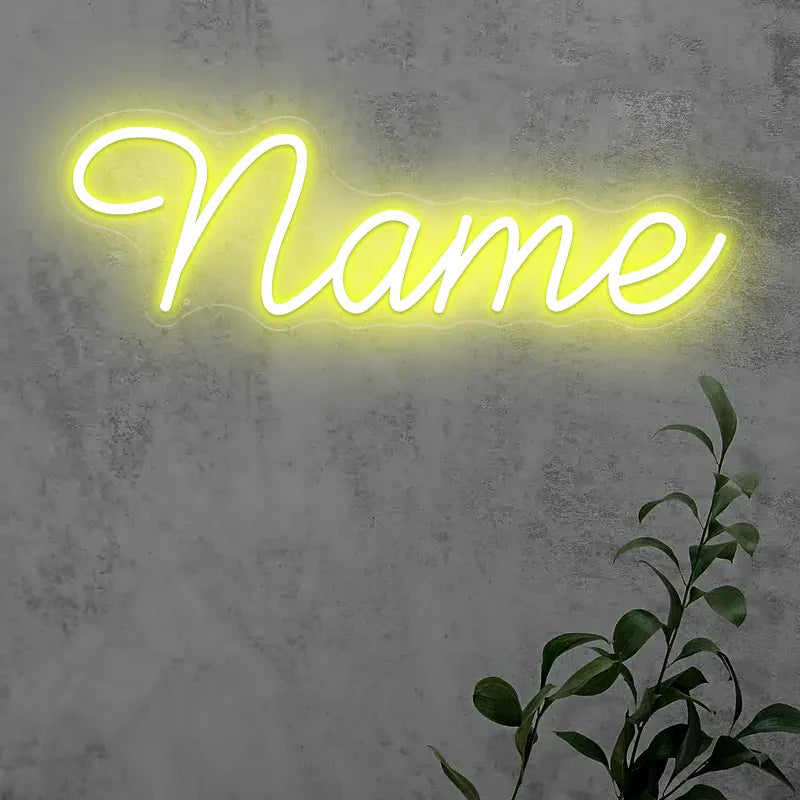 Essentialshouses YELLOW / Only text / 1 line 55cm 10letter Custom Neon Sign Led Name Light for Kids Name Custom Signs Teenage Gift Led Neon Sign for Wall Decor Bedroom Decor Personalized