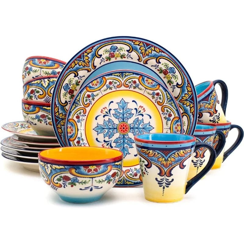 Zanzibar Collection 16 Piece Dinnerware Set - Essentialshouses