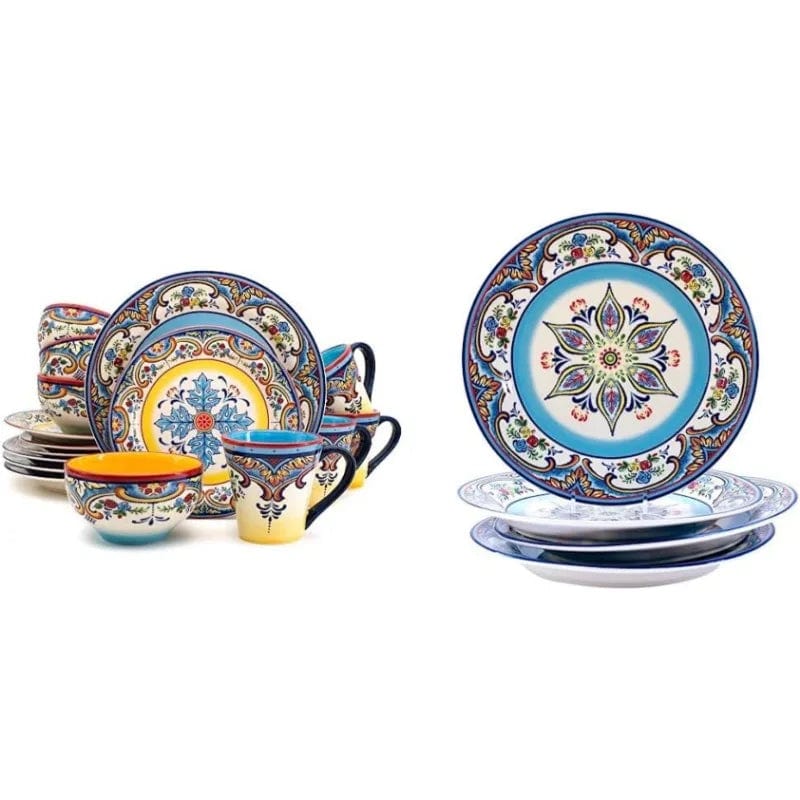 Zanzibar Collection 16 Piece Dinnerware Set - Essentialshouses