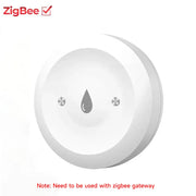 Essentialshouses Zigbee Smart ZigBee3.0 2MQTT Water Leakage Sensor Flood Overflow Alarm APP Remote Monitoring Work with Home Assistant Security Detector