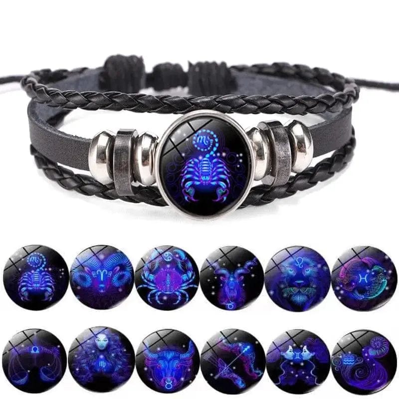 Essentialshouses Zodiac Sign Charm Luminous Bracelets
