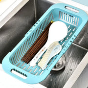 Essentials House Over The Sink Colander Strainer Basket - Wash Vegetables and Fruits, Drain- Extendable Kitchen Accessories