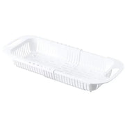 Essentials House White Over The Sink Colander Strainer Basket - Wash Vegetables and Fruits, Drain- Extendable Kitchen