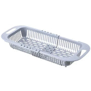 Essentials House grey Over The Sink Colander Strainer Basket - Wash Vegetables and Fruits, Drain- Extendable Kitchen
