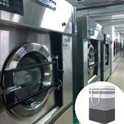 Alternate view of extra-large foldable laundry hamper with side handles