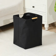Black foldable laundry basket, 30 × 30 × 40 cm