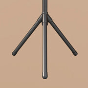 Stable tripod base of the black freestanding coat rack