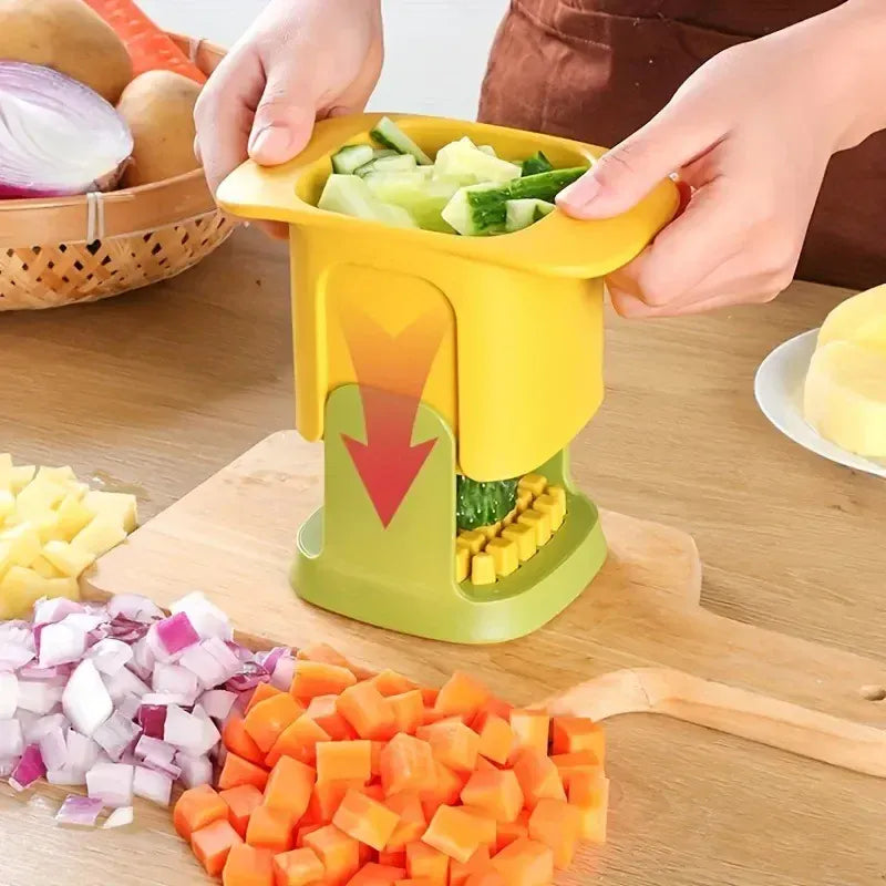 Essentials House Multifunctional Cucumber Potato Slicer Household Hand Pressure Onion Dicer Kitchen Tools Vegetable Chopper