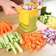 Essentials House Multifunctional Cucumber Potato Slicer Household Hand Pressure Onion Dicer Kitchen Tools Vegetable Chopper