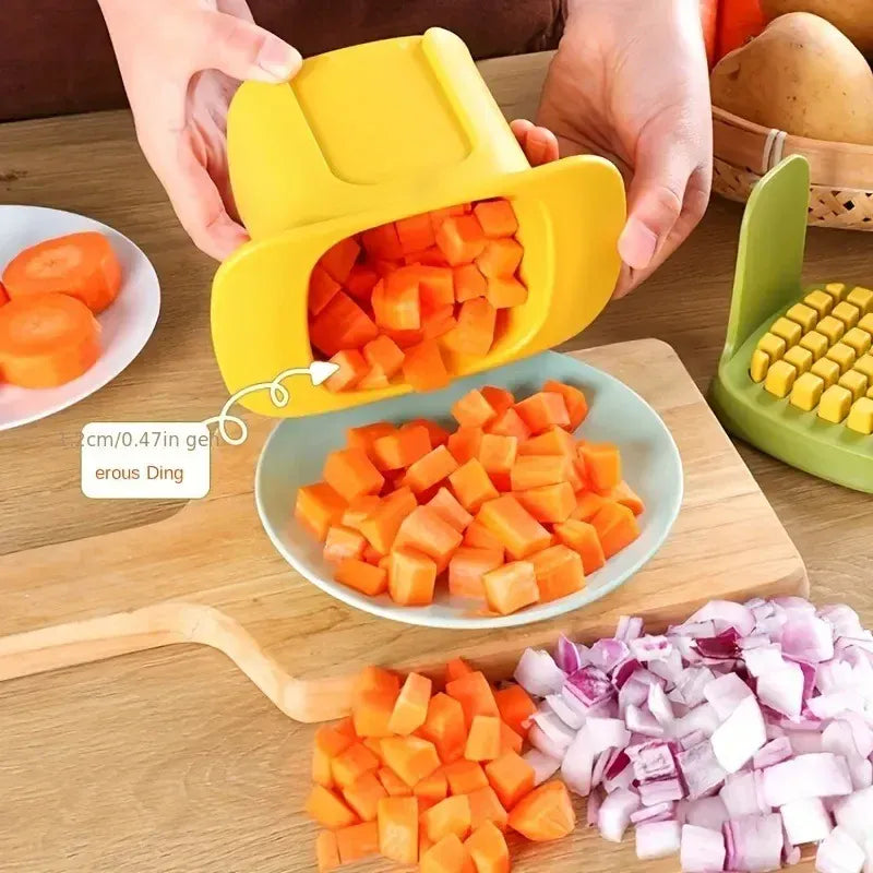 Essentials House Multifunctional Cucumber Potato Slicer Household Hand Pressure Onion Dicer Kitchen Tools Vegetable Chopper