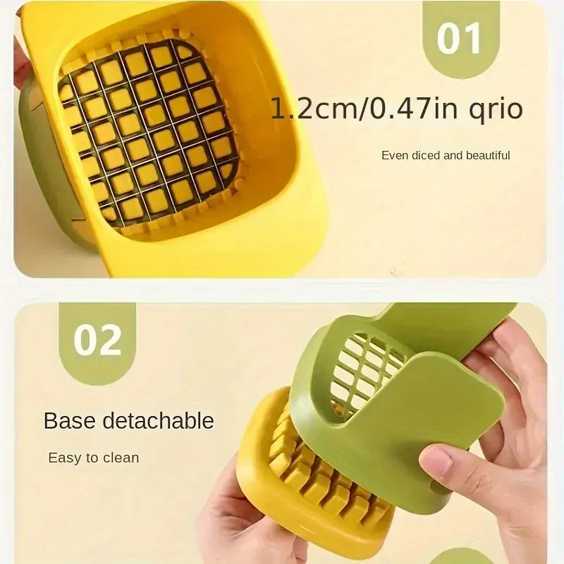 Essentials House Multifunctional Cucumber Potato Slicer Household Hand Pressure Onion Dicer Kitchen Tools Vegetable Chopper