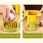 Essentials House Multifunctional Cucumber Potato Slicer Household Hand Pressure Onion Dicer Kitchen Tools Vegetable Chopper