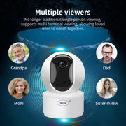 Indoor WiFi PTZ security camera in white