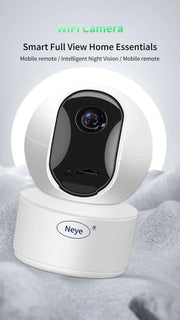 Indoor WiFi PTZ security camera in white
