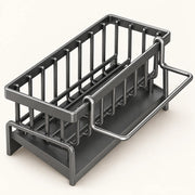 Auto-Draining Kitchen Sink Caddy on a warm off-white background with a soft natural shadow.