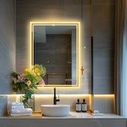 Essentials House LED Backlit Mirror Bathroom Vanity with Lights,Anti-Fog,Dimmable,CRI90+,Touch Button,Water