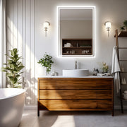 Essentials House LED Backlit Mirror Bathroom Vanity with Lights,Anti-Fog,Dimmable,CRI90+,Touch Button,Water