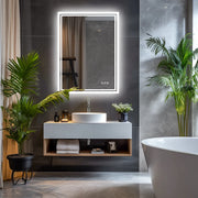 Essentials House LED Backlit Mirror Bathroom Vanity with Lights,Anti-Fog,Dimmable,CRI90+,Touch Button,Water