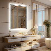 Essentials House 20x28 inch LED Backlit Mirror Bathroom Vanity with Lights,Anti-Fog,Dimmable,CRI90+,Touch Button,Water