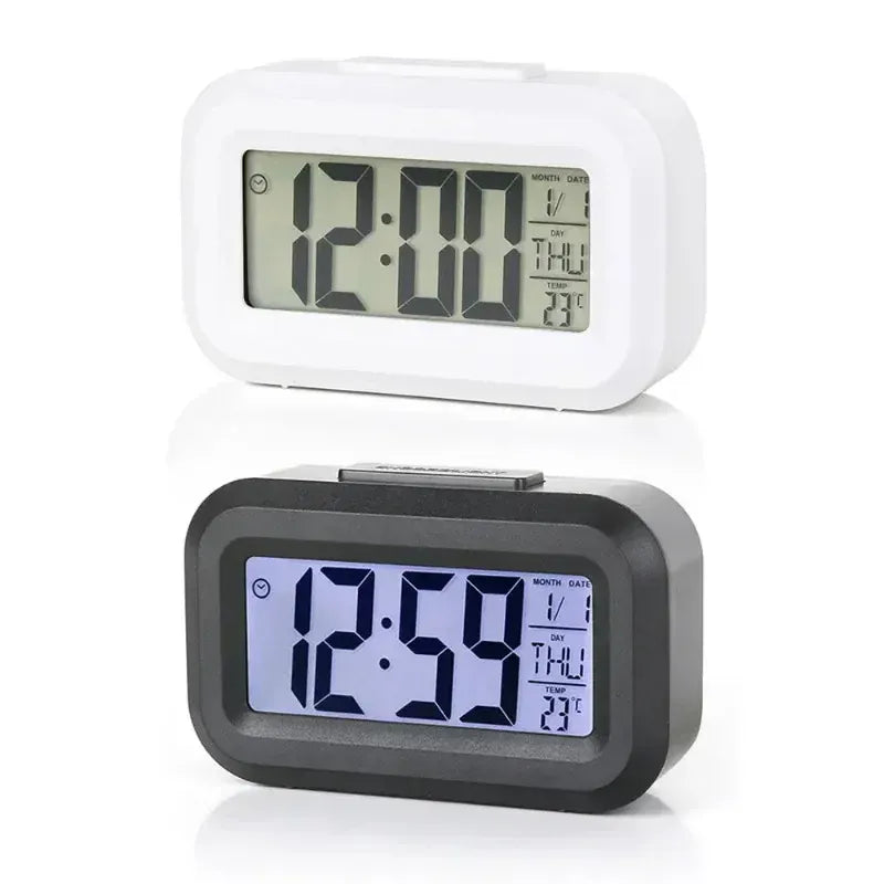 Essentials House Desk Decorations Table Clock Bedroom Decoration Led Digital Alarm Clock Data Times Calendar Electronic