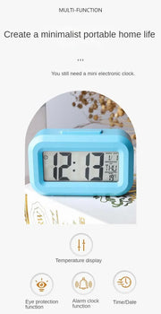 Essentials House Desk Decorations Table Clock Bedroom Decoration Led Digital Alarm Clock Data Times Calendar Electronic