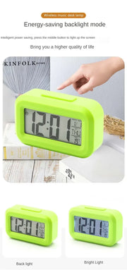 Essentials House Desk Decorations Table Clock Bedroom Decoration Led Digital Alarm Clock Data Times Calendar Electronic