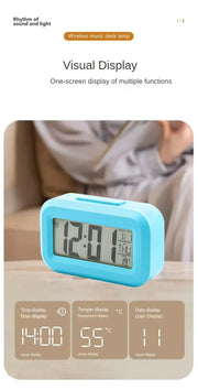 Essentials House Desk Decorations Table Clock Bedroom Decoration Led Digital Alarm Clock Data Times Calendar Electronic