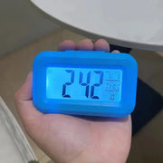 Essentials House Blue Desk Decorations Table Clock Bedroom Decoration Led Digital Alarm Clock Data Times Calendar Electronic