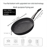24 cm Maifan stone-style nonstick frying pan dimensions with 18 cm handle and compatible stovetop types