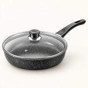 Maifan Stone Nonstick Frying Pan on a warm off-white background with a soft natural shadow.