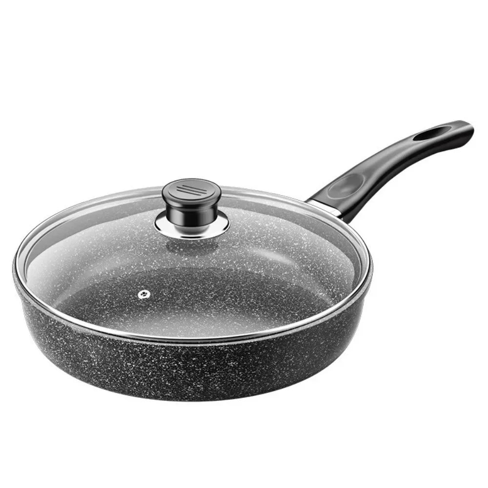 Maifan stone nonstick frying pan with transparent glass lid