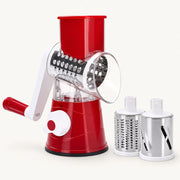 Manual Rotary Cheese Grater on a warm off-white background with a soft natural shadow.