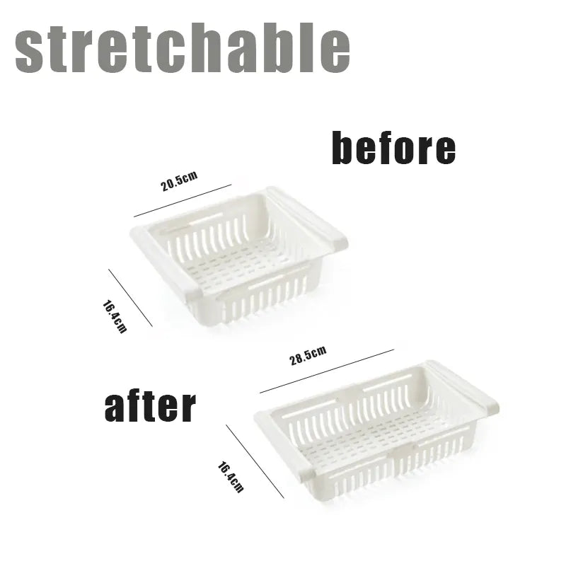 Essentials House Fridge Organizer Storage Box Creative Multifunctional Refrigerator Drawer for Fruit Egg Food Plastic Storage
