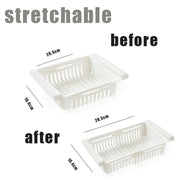 Essentials House White Fridge Organizer Storage Box Creative Multifunctional Refrigerator Drawer for Fruit Egg Food Plastic