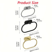 Dimensions of three adhesive towel-ring finishes